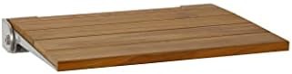 Natural Teak Slimline Folding Shower Bench