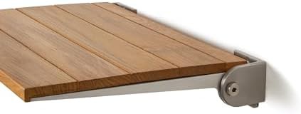 Natural Teak Slimline Folding Shower Bench — photo 5