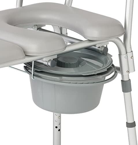 Padded transfer bench and commode combination — photo 5