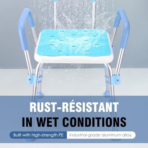 Shower Chair with Padded Arms and Back — photo 4