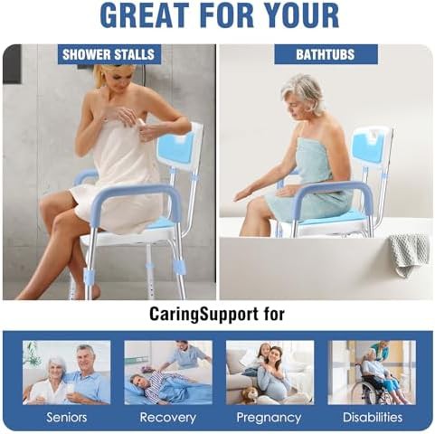 Shower Chair with Padded Arms and Back — photo 5