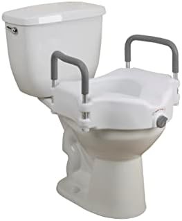 Gray bathroom bench and raised toilet seat — photo 5