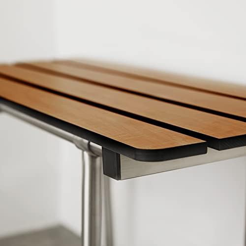 Teak Phenolic Right Handed Bariatric Transfer Bench — photo 3