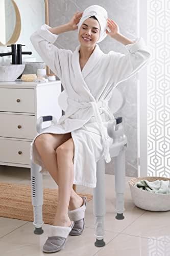 Wide Shower Seat with Padded Arms and Back — photo 4