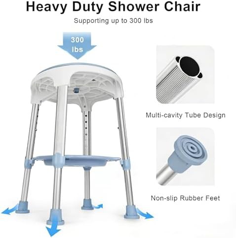 Adjustable swivel seat stool for seniors — photo 3