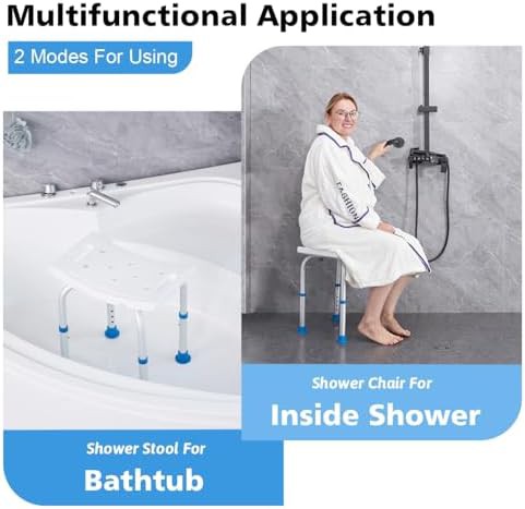 Tool free assembly bath stool for seniors — photo 4