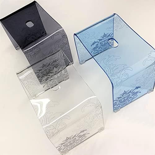 Large Samira clear acrylic shower chair — photo 4