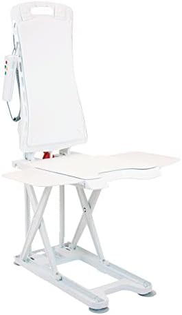 White electric reclining bath lift chair