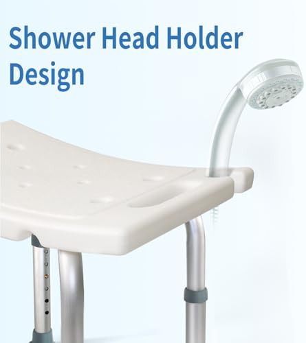 Adjustable height tool free shower stool — photo 4