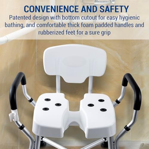 Heavy duty bath seat with hygienic cutout — photo 3