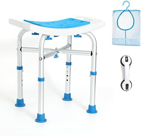 Classical adjustable height shower chair — photo 4