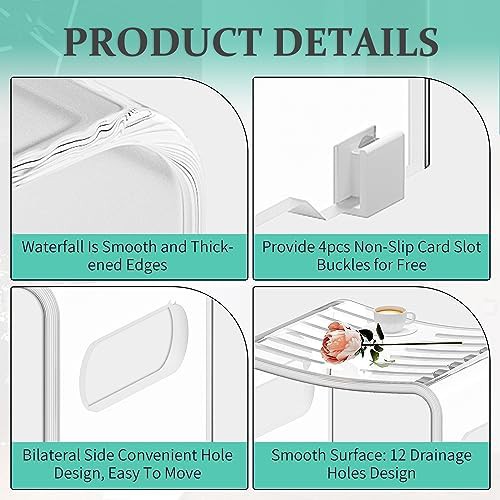 Clear acrylic modern shower bench stool — photo 4