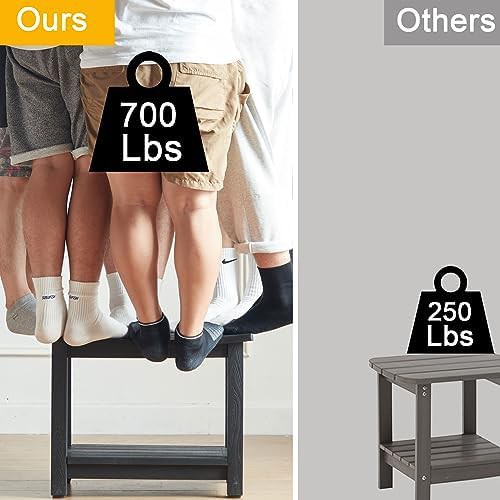 Large black heavy duty shower stool — photo 4