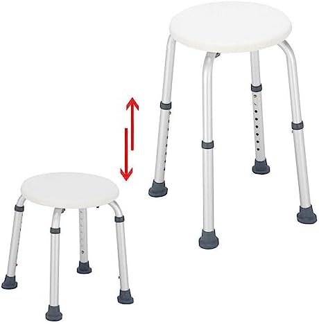 Round Seat Adjustable Medical Shower Stool — photo 2