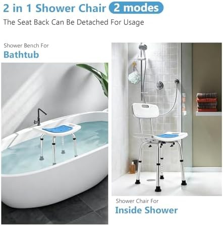 White narrow bathtub chair with back — photo 3