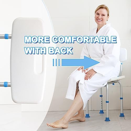 Basic shower chair with supportive backrest — photo 4