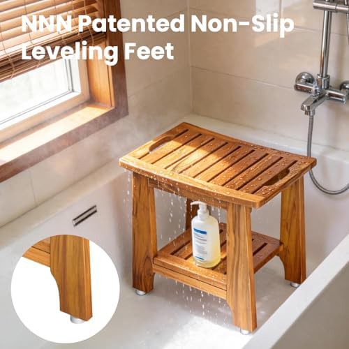 Standard teak shower bench 18 inch — photo 3