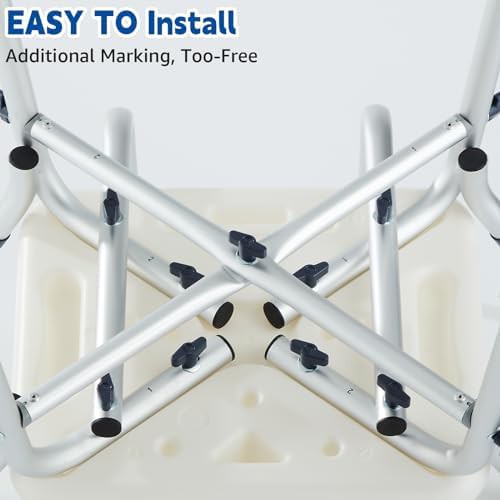 Heavy duty shower chair with arms and back — photo 5