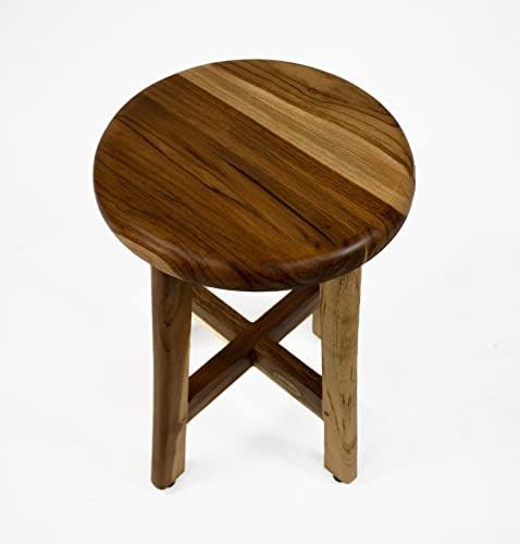 Shoji teak stool with cleaner and sealer — photo 4