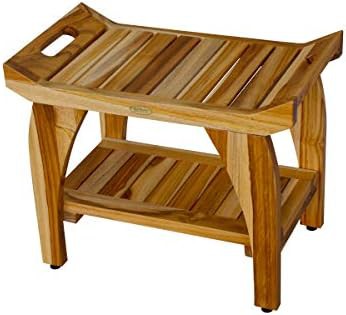 Tranquility teak stool with protective sealer — photo 5