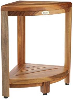 Oasis teak corner stool with cleaner — photo 4