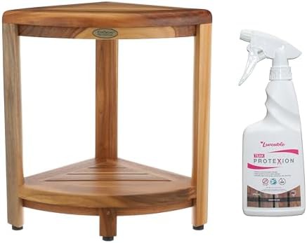 Oasis corner stool with teak protexion sealer