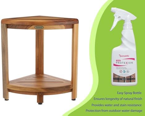 Oasis corner stool with teak protexion sealer — photo 3