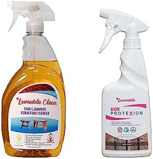 Teak bench with cleaner and Protexion — photo 5