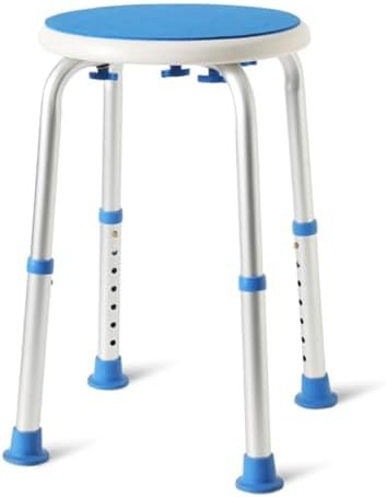 Tool free adjustable bath stool