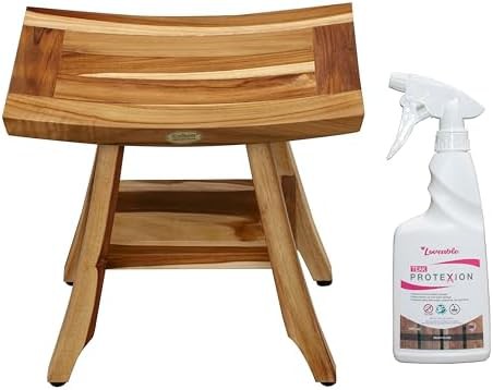 Satori teak stool with protexion sealer finish