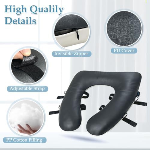 Padded soft round commode seat cover — photo 4
