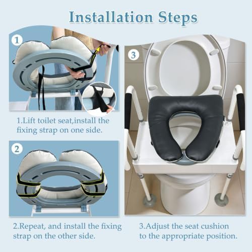 Padded soft round commode seat cover — photo 5