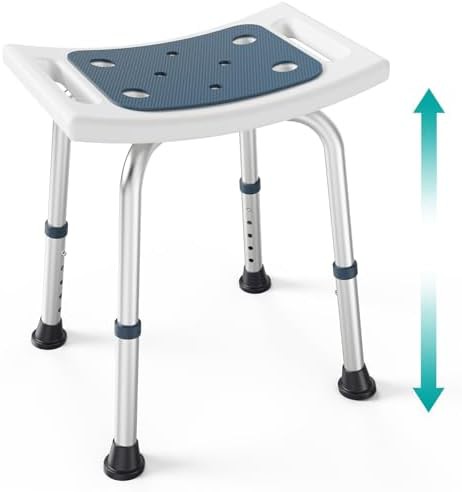 Dark blue adjustable height tub chair