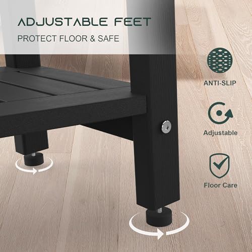 Black waterproof HDPE shower stool — photo 5