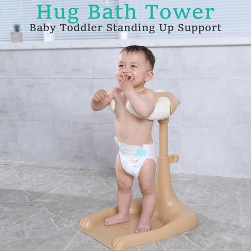 Off white toddler standing bath tower — photo 2