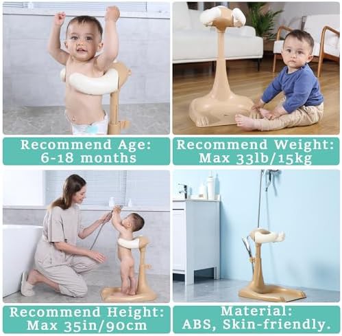Off white toddler standing bath tower — photo 4