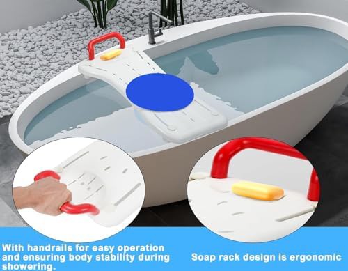 Rotating bathtub seat board panel — photo 5