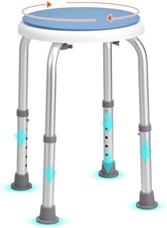 Swivel Shower Stool with Adjustable Height