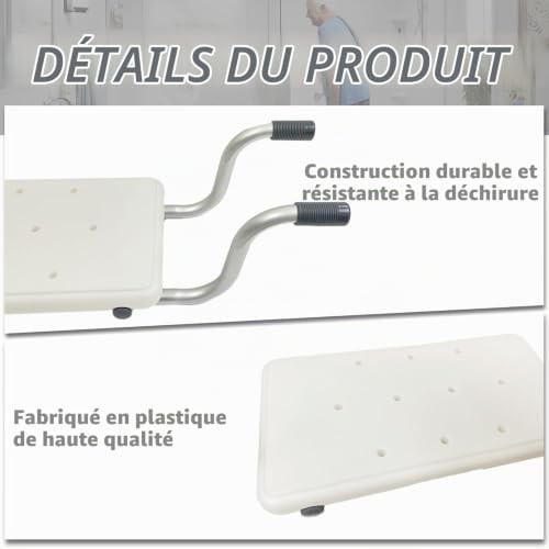Suspended bath bench seat for tubs — photo 4
