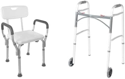 Aluminum Shower Seat with Removable Backrest