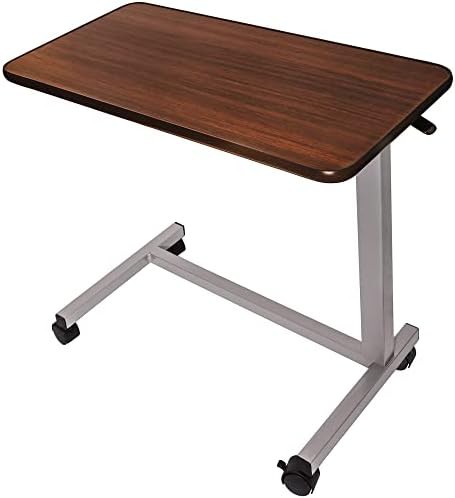 Transfer bench and walnut overbed table — photo 5