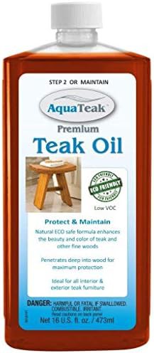 Ascend teak bench with two step care kit — photo 3