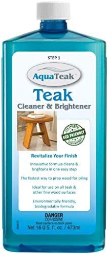 Ascend teak bench with two step care kit — photo 4