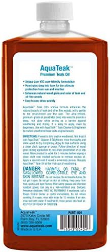 Ascend teak bench with premium teak oil — photo 5