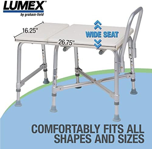 Bariatric tub transfer bench with 600 pound capacity — photo 4
