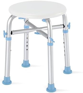 Heavy duty round shower stool 500 lb