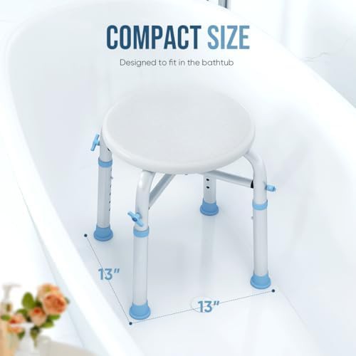 Heavy duty round shower stool 500 lb — photo 5