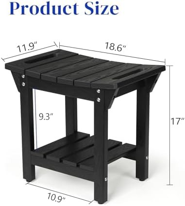 Waterproof poly lumber stool for shaving legs — photo 3