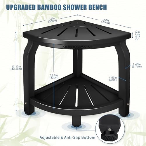 Bamboo corner stool and foot rest — photo 3