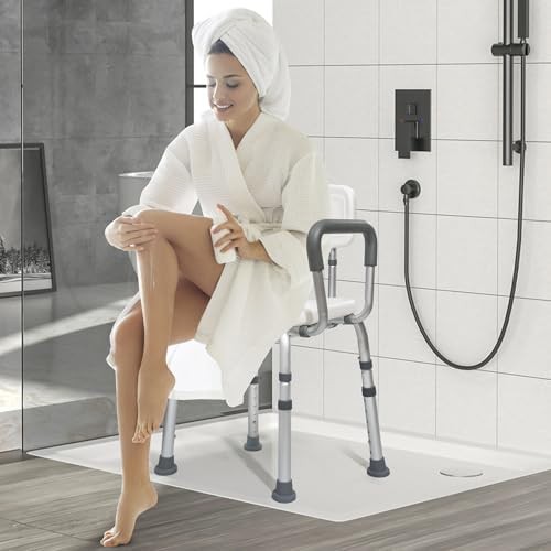 Anti slip shower chair with cleaning groove — photo 4